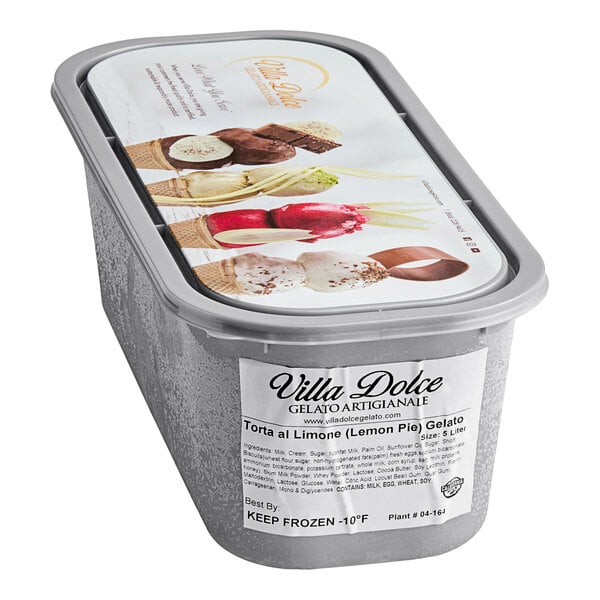 Villa Dolce Torta Al Limone (Lemon Pie) Gelato 5 Liter