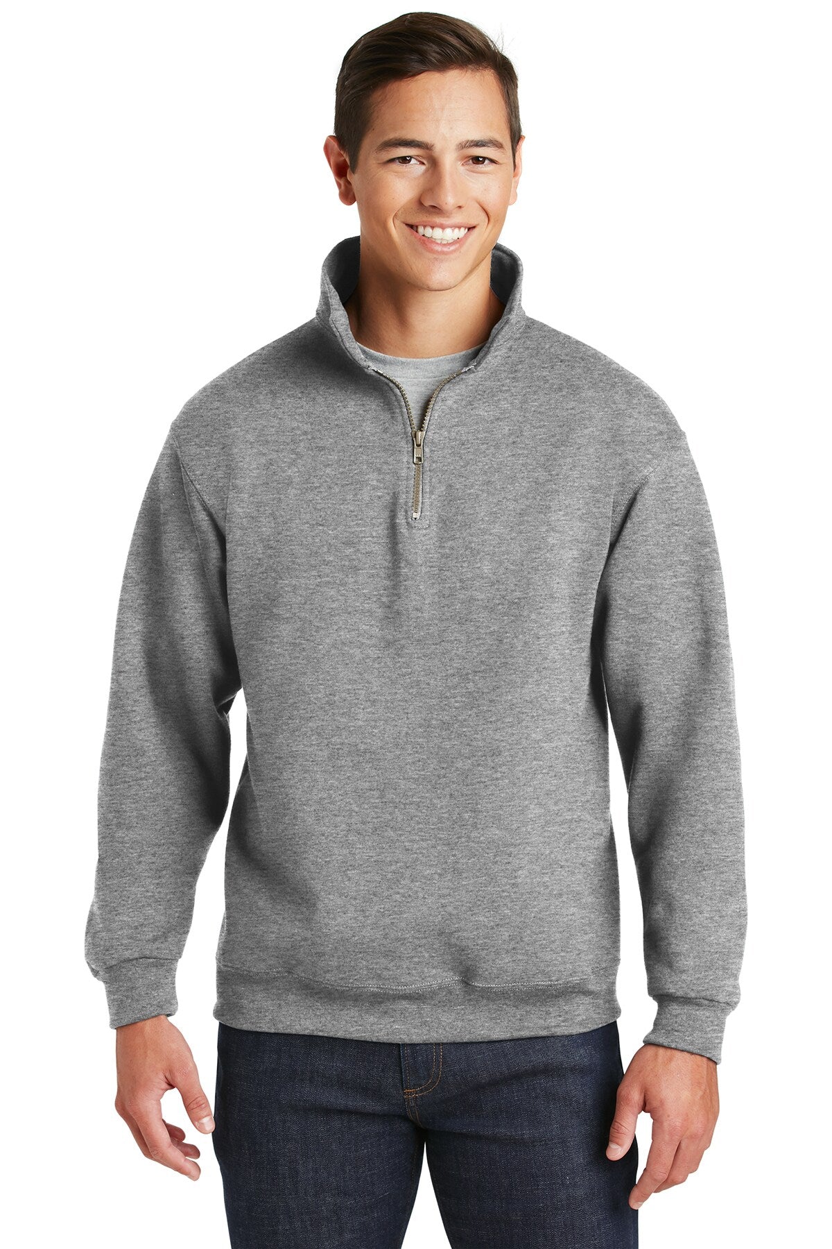 JERZEES® NuBlend 1/4-Zip Cadet Collar Sweatshirt