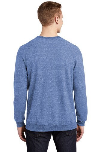 JERZEES® Snow Heather French Terry Raglan Crew