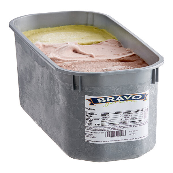 Bravo Gelato Spumoni Gelato Tub 5 Liter