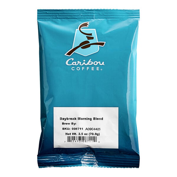 Caribou Coffee 2.5 oz. Daybreak Morning Blend Coffee Packet - 18/Case