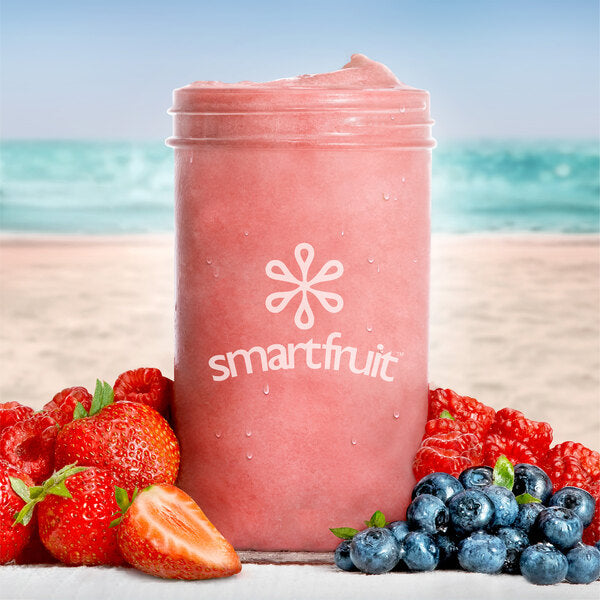 Smartfruit Blooming Berry 100% Fruit Puree Beverage Mix 48 fl. oz. - 6/Case