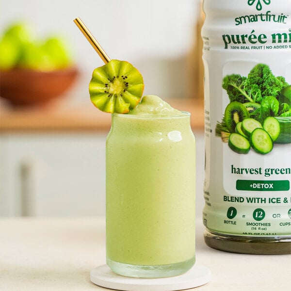 Smartfruit Harvest Greens 100% Fruit Puree Beverage Mix 48 fl. oz. - 6/Case
