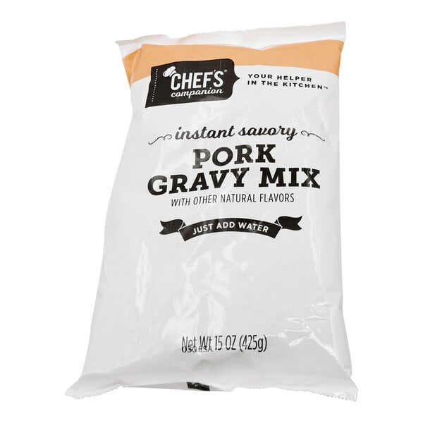 Chef's Companion 15 oz. Pork Gravy Mix - 8/Case