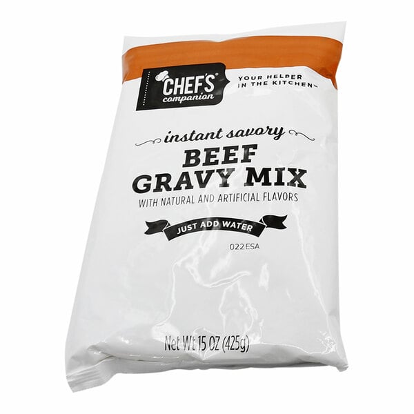 Chef's Companion 15 oz. Beef Gravy Mix - 8/Case