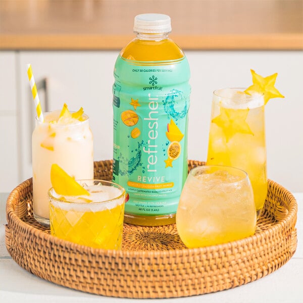 Smartfruit Revive Star Fruit / Passion Fruit / Mango Refresher Beverage 1:1 Concentrate 48 fl. oz. - 6/Case