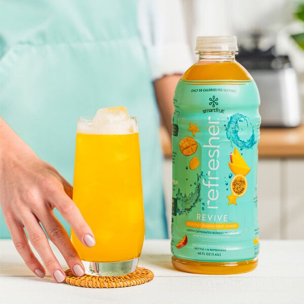 Smartfruit Revive Star Fruit / Passion Fruit / Mango Refresher Beverage 1:1 Concentrate 48 fl. oz. - 6/Case