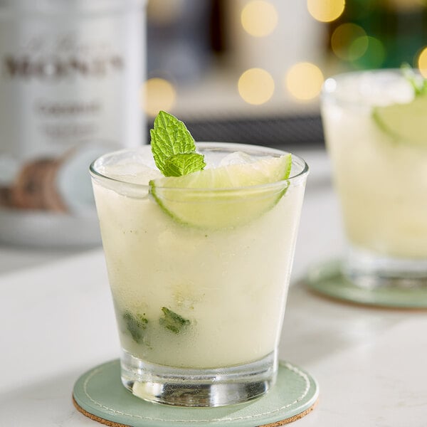 Monin Coconut Fruit Puree 1 Liter - 4/Case