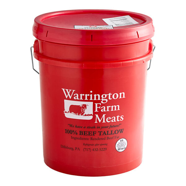 Warrington Farm Meats Beef Tallow 38 lb.
