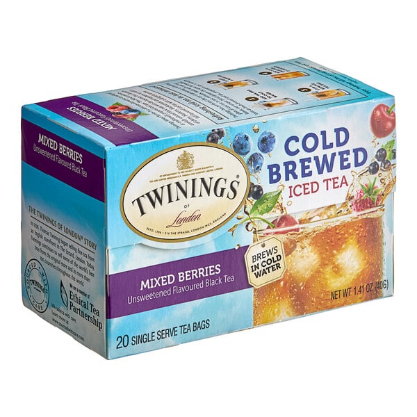 Twinings Mixed Berries Cold Brewed Iced Tea Bags - 120/Case