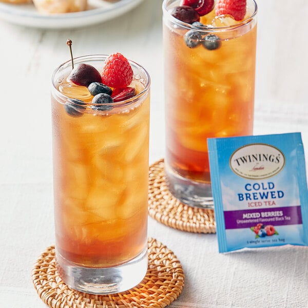 Twinings Mixed Berries Cold Brewed Iced Tea Bags - 120/Case