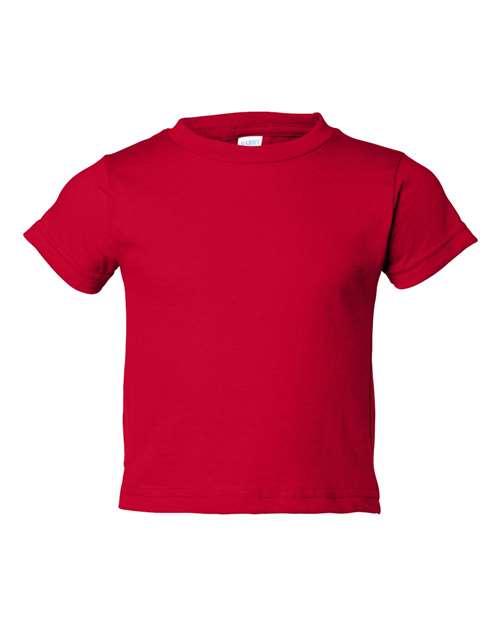 RADYAN® Toddler Cotton Jersey Crew Neck Short Sleeve Tee