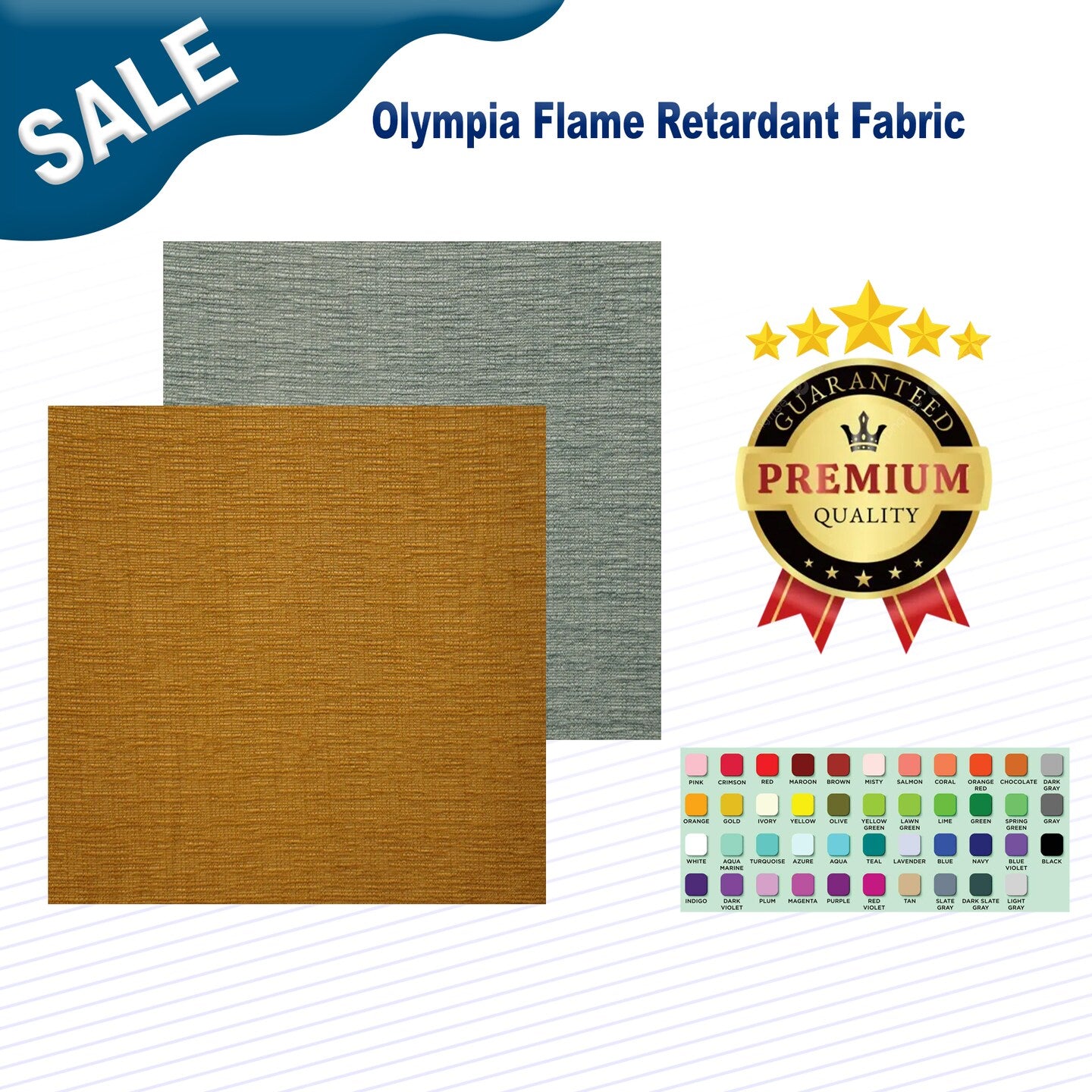 1 Yard Olympia Flame Retardant Fabric