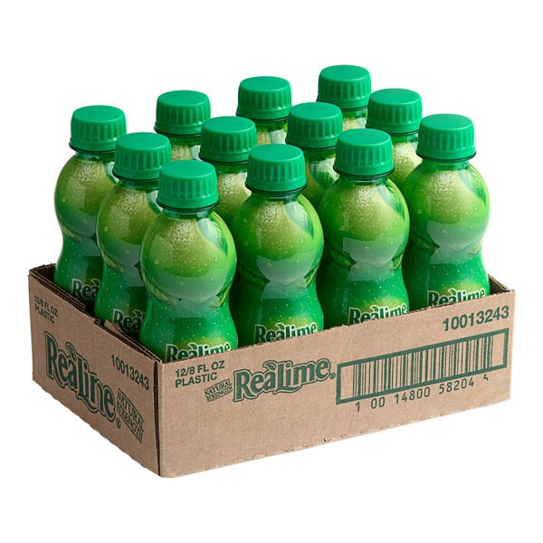ReaLime 8 fl. oz. 100% Lime Juice - 12/Case