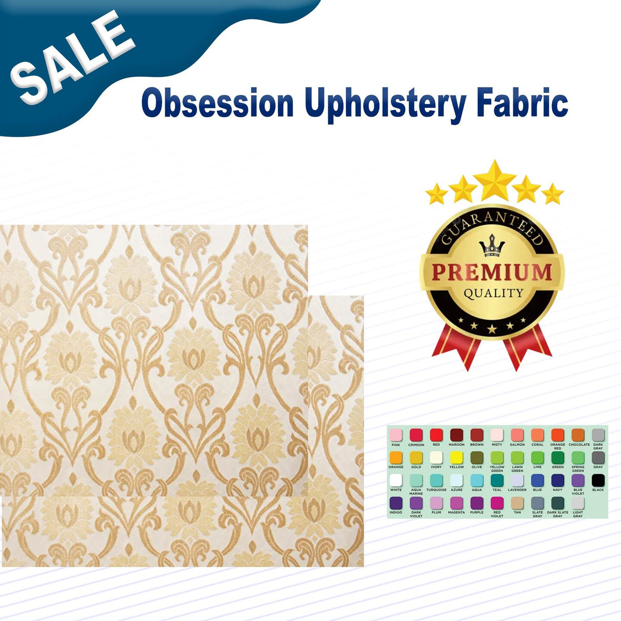 1 Yard Obsession Upholstery Fabric