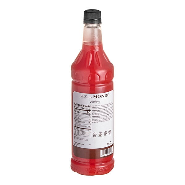 Monin Premium Pineberry Flavoring Syrup 1 Liter - 4/Case