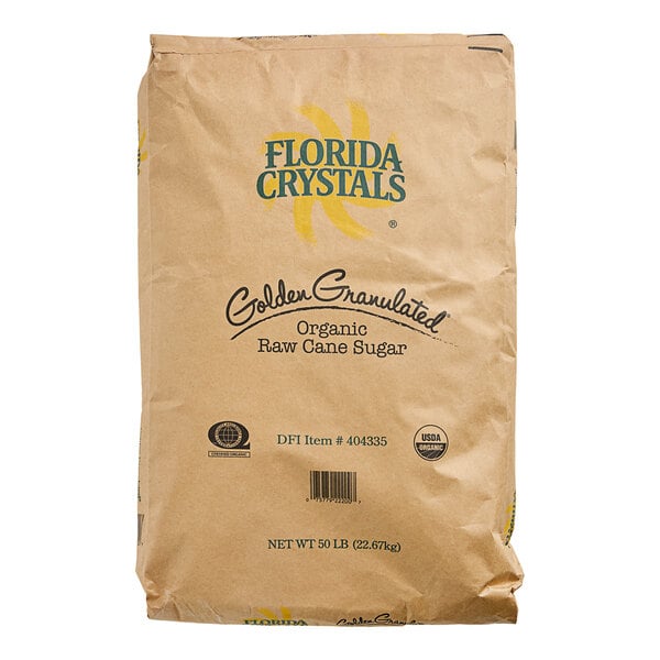 Florida Crystals Organic Raw Cane Sugar 50 lb.