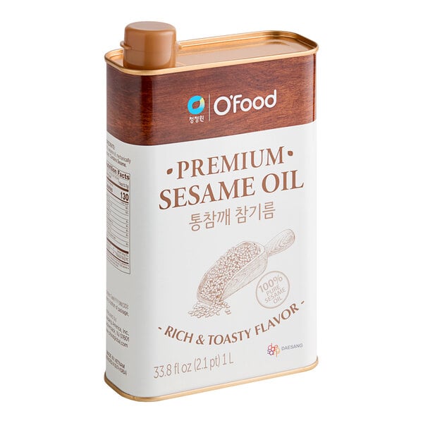 O'Food Premium Toasted Sesame Oil 1 Liter - 10/Case
