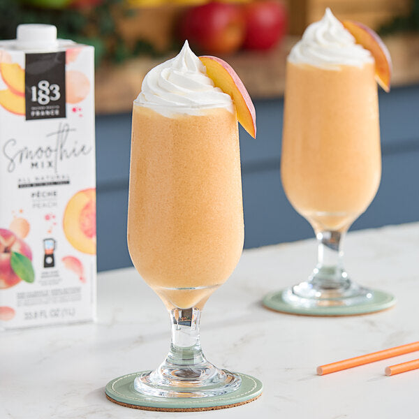 1883 Maison Routin Peach Smoothie Mix 1 Liter - 8/Case
