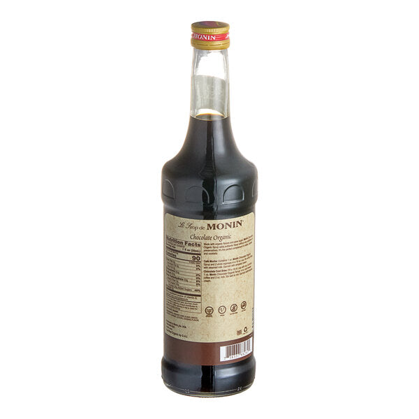 Monin Organic Chocolate Flavoring Syrup 750 mL - 6/Case