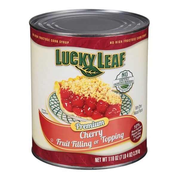 Lucky Leaf #10 Can Premium Non-GMO Cherry Pie Filling - 3/Case