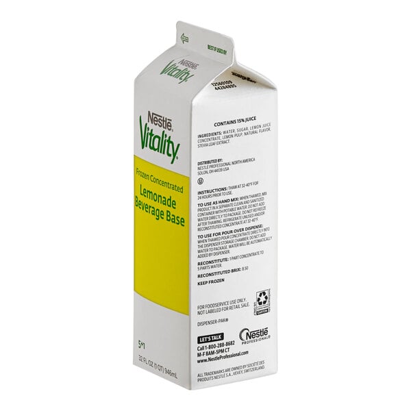 Nestle Vitality Lemonade 5:1 Concentrate 32 fl. oz. - 12/Case