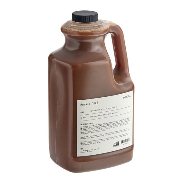 Dona Original Masala Chai 1:1 Concentrate 64 fl. oz. - 4/Case