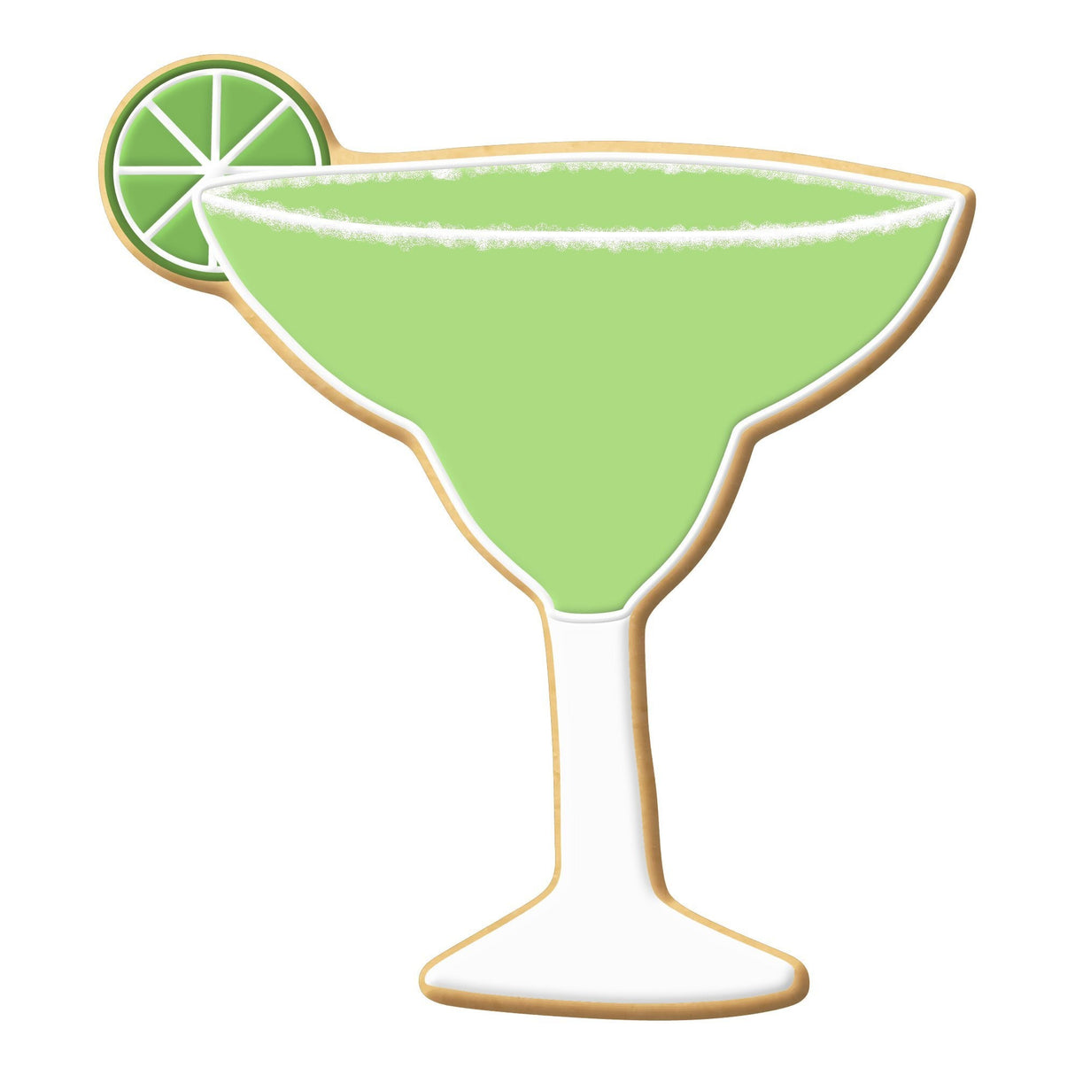 Margarita Glass with Lime Cookie Cutter 4 in B1135