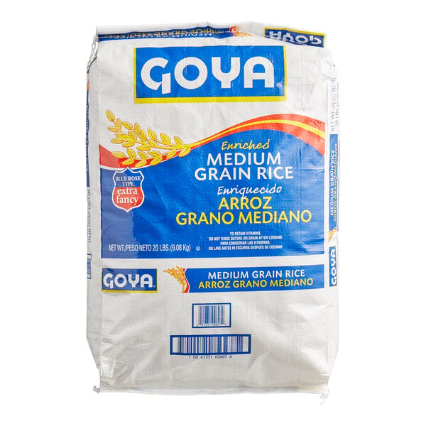 Goya 20 lb. Enriched Medium Grain Rice