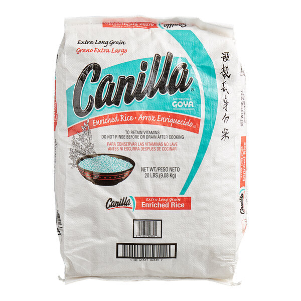 Goya 20 lb. Canilla Enriched Long Grain Rice