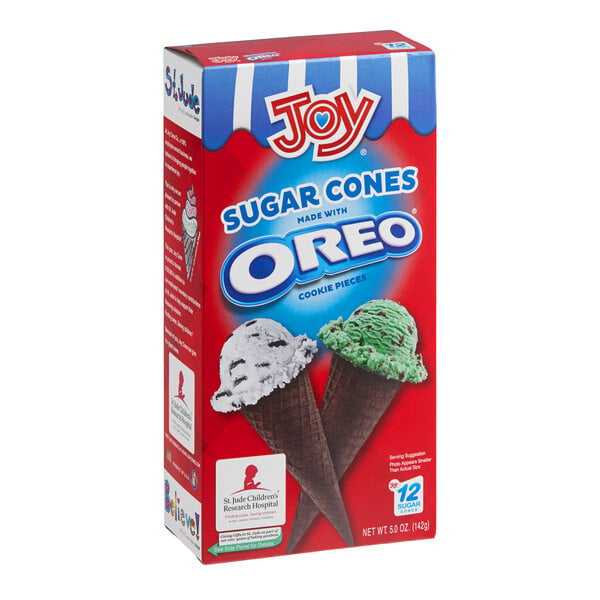 JOY #310 Sugar Cone with Oreo Cookie Pieces - 144/Case