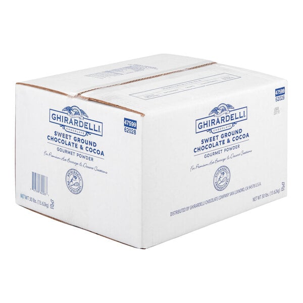 Ghirardelli 3-5% Fat Sweet Ground Chocolate & Cocoa Powder 30 lb.