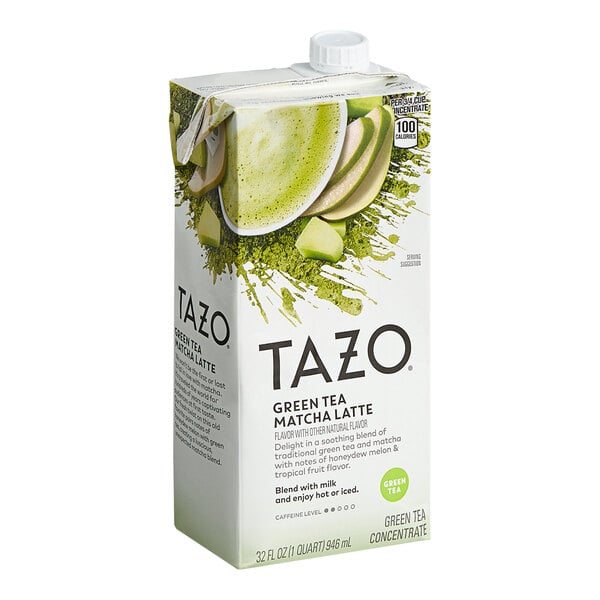 Tazo 32 fl. oz. Green Tea Matcha Latte 1:1 Concentrate - 6/Case