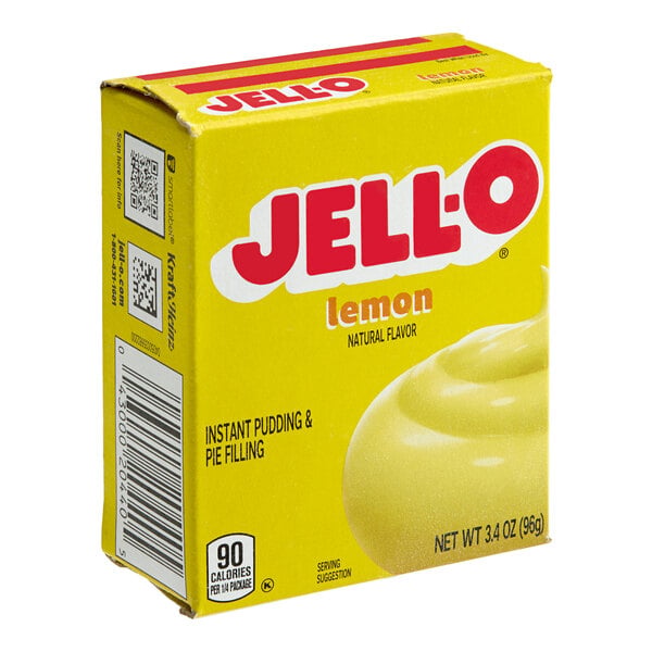 JELL-O Instant Lemon Pudding & Pie Filling Mix 3.4 oz. - 24/Case