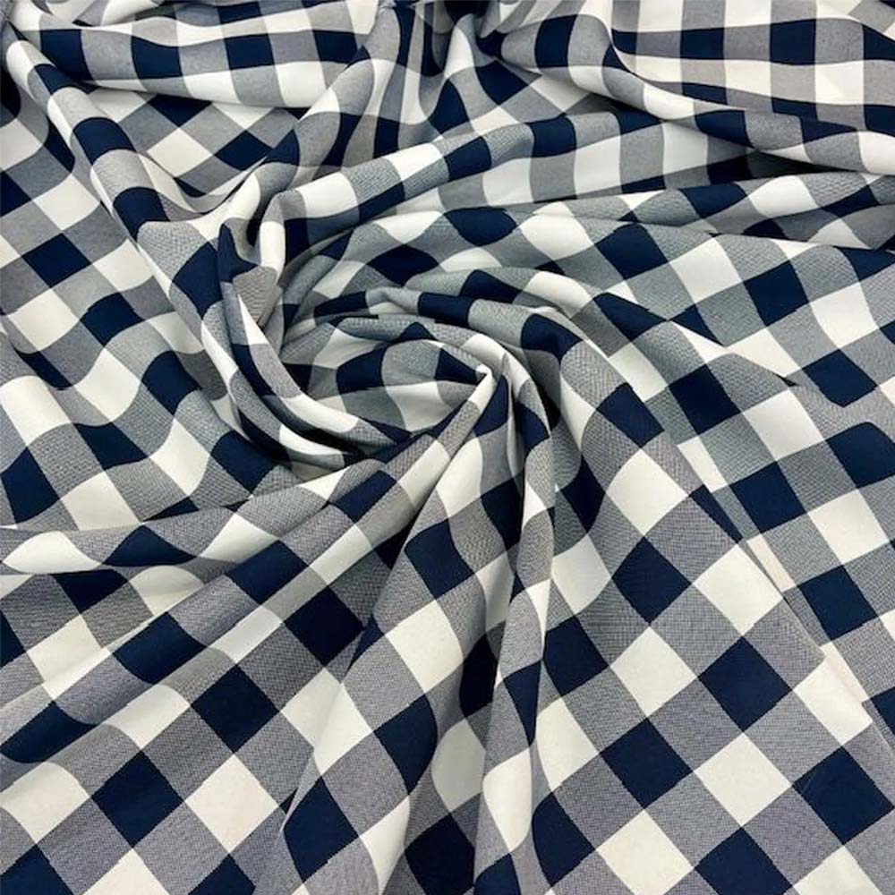 1 Yard 100% Polyester Checkered Gingham Fabric 60 Inch Width for Sewing Projects