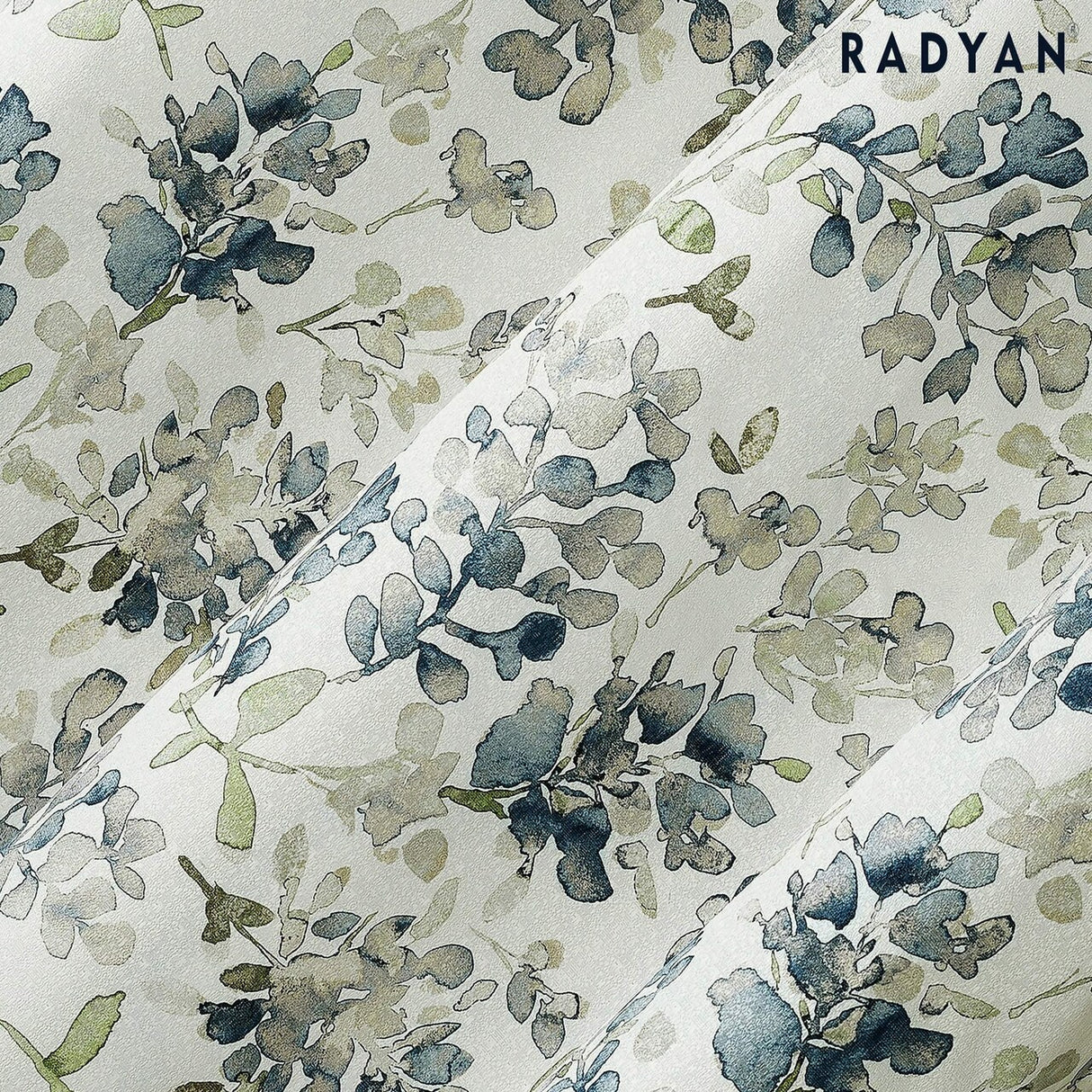 Sun Zero 2-Pack Arlo Textured Thermal Insulated Grommet Curtain Panel Pair Blue Floral 40x84 Inch