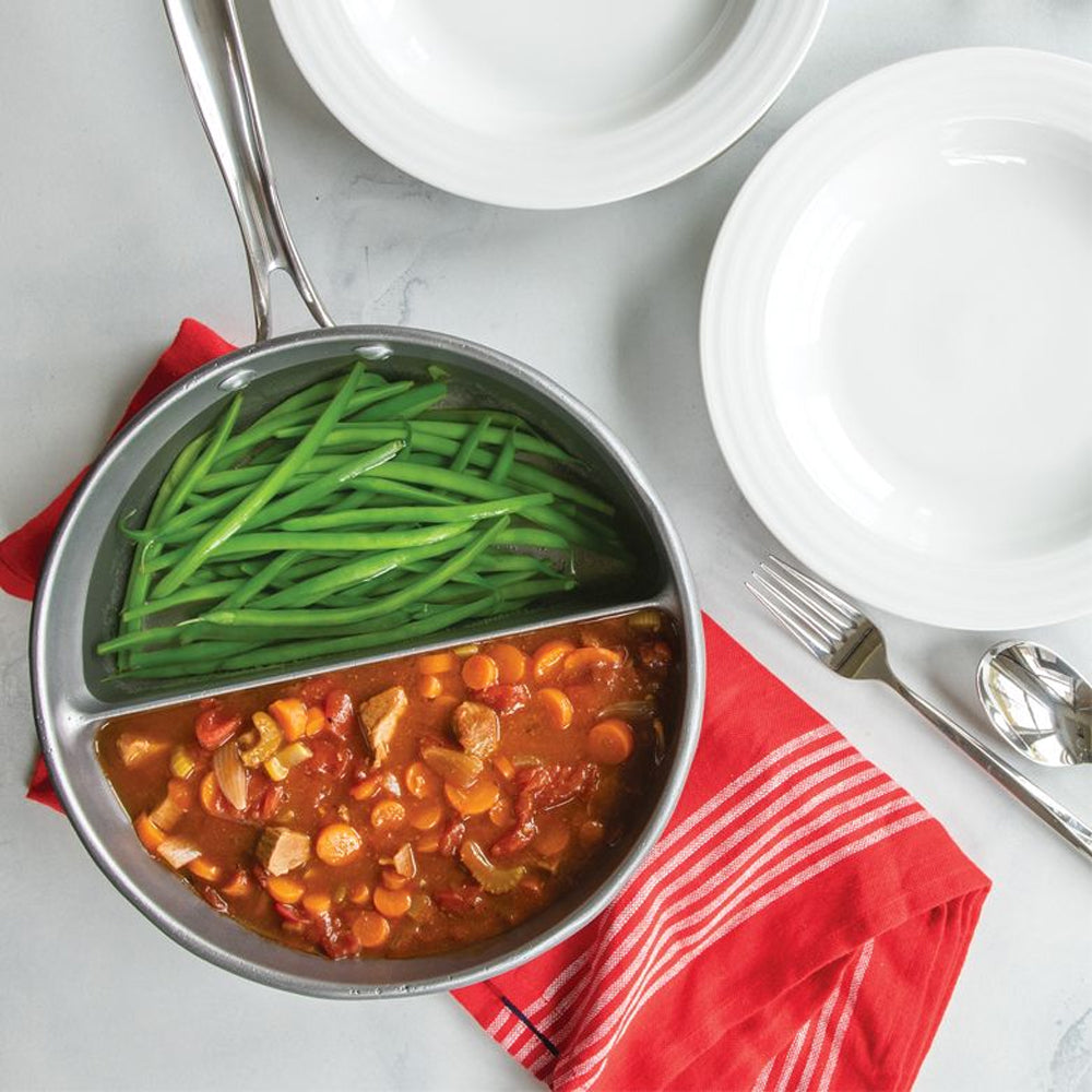Nordic Ware 2-in-1 Divided Sauce Pan