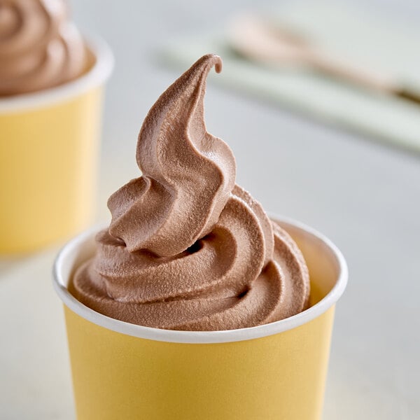 Meadowvale 5% Chocolate Soft Serve Ice Cream Mix 2.5 Gallon - 2/Case
