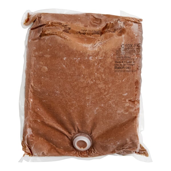 Meadowvale 10% Chocolate Frozen Custard / Soft Serve Ice Cream Mix 2.5 Gallon - 2/Case