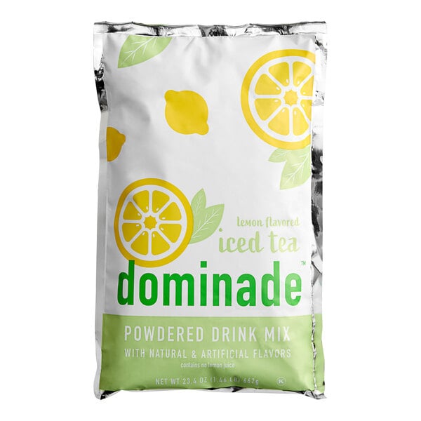 DominAde 23.4 oz. Iced Tea Drink Mix - 12/Case