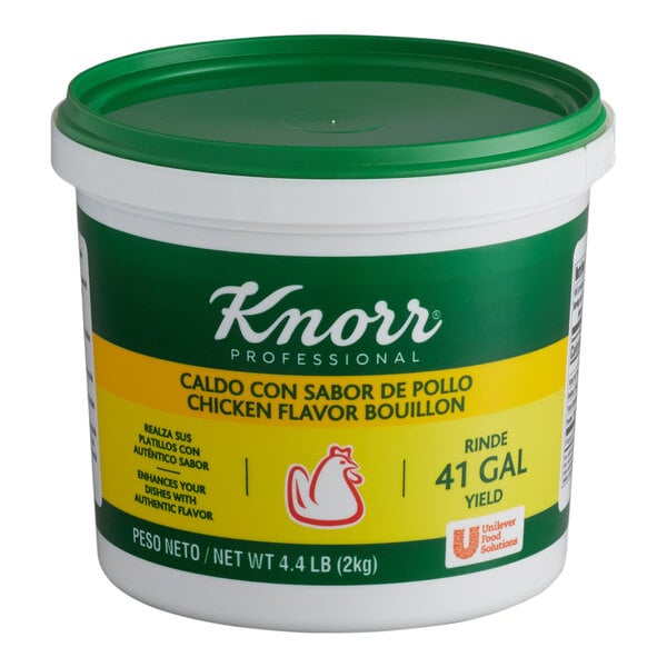 Knorr 4.4 lb. Caldo de Pollo / Chicken Bouillon Base - 4/Case