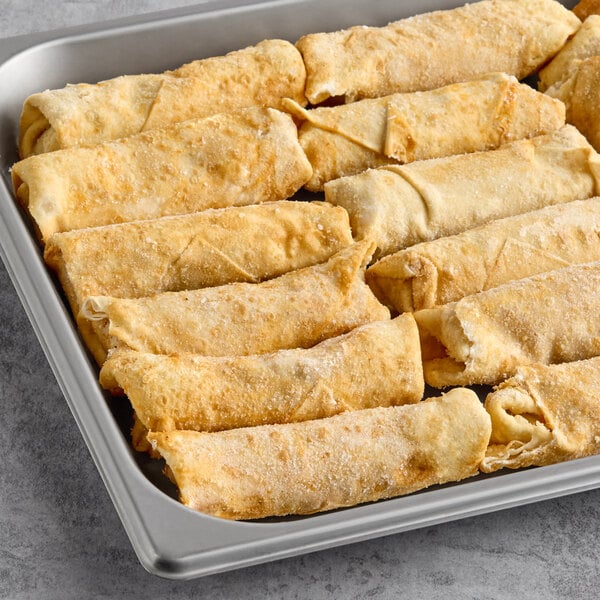 Finger Food Products Cheeseburger Log Egg Roll 2 oz. - 72/Case