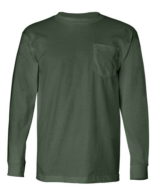 Bayside Unisex USA-Made Long Sleeve Pocket T-Shirt