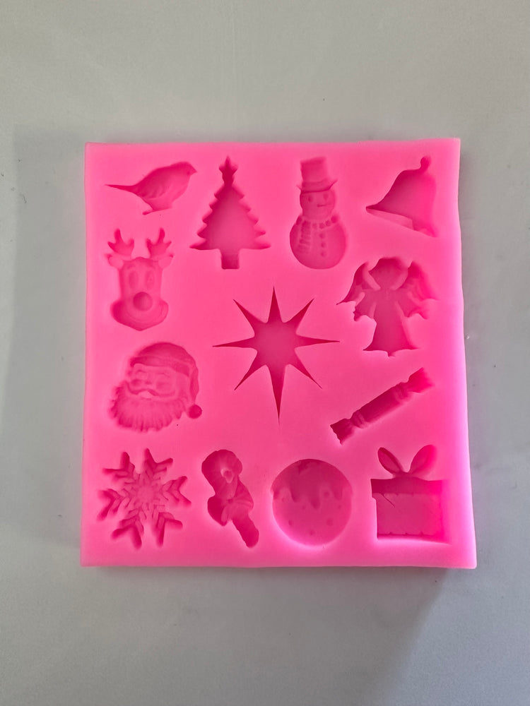 Christmas Silicone Mold Holiday Shapes for Candy Chocolate Jelly