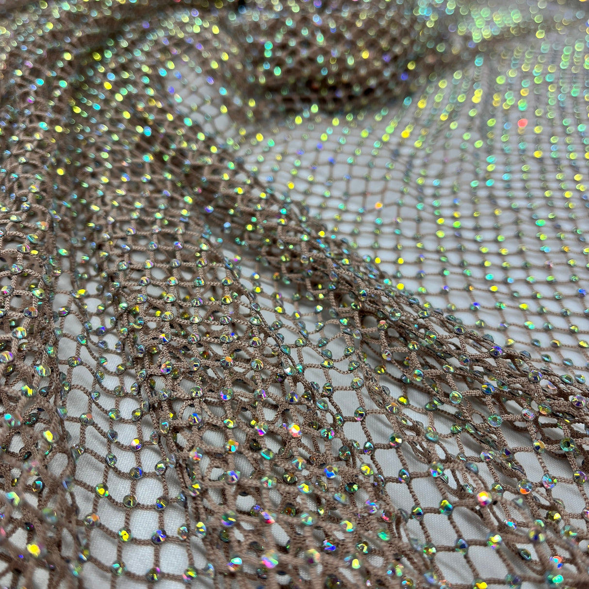 Diamond Fishnet 4-Way Stretch Fabric