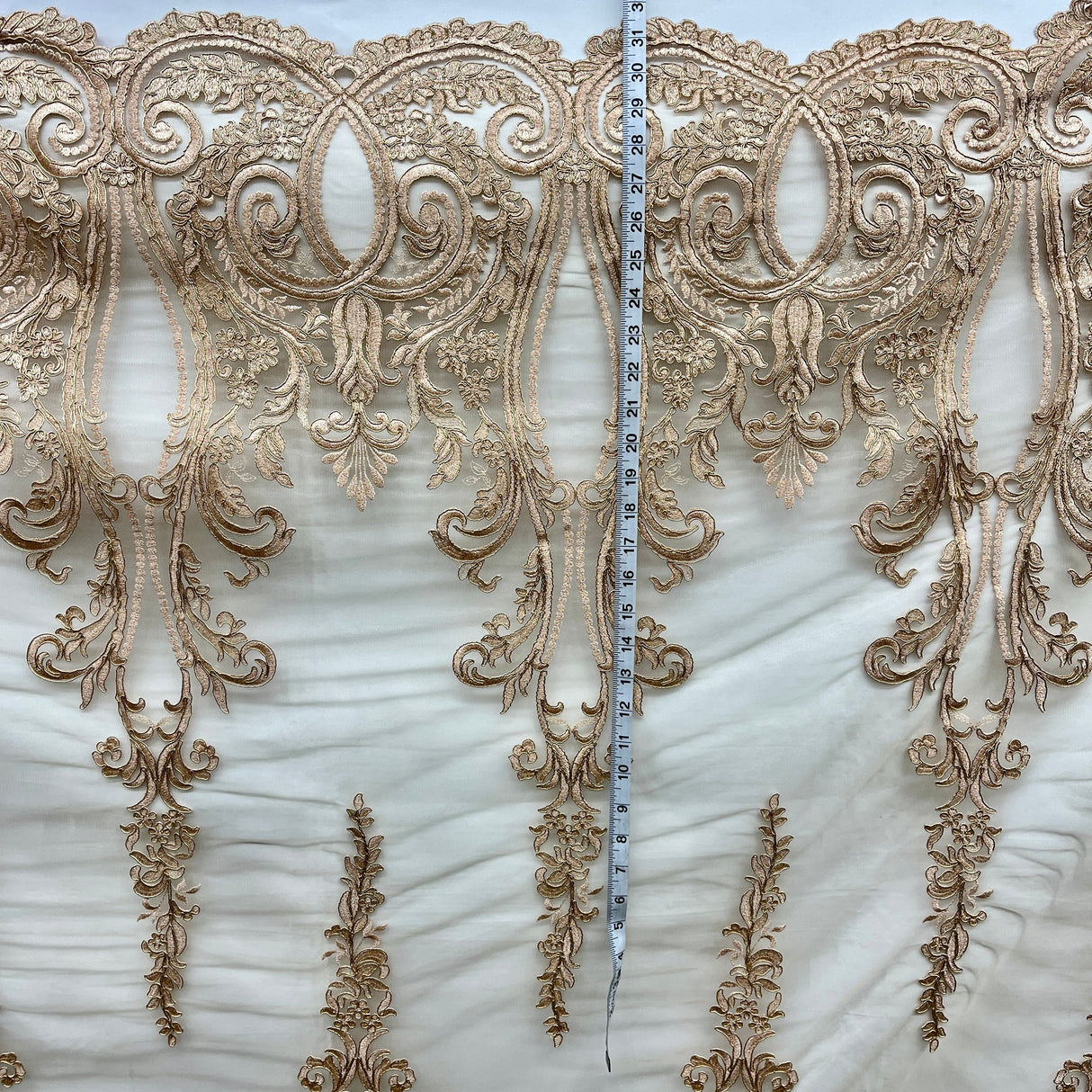 Embroidered Bridal Lace Fabric