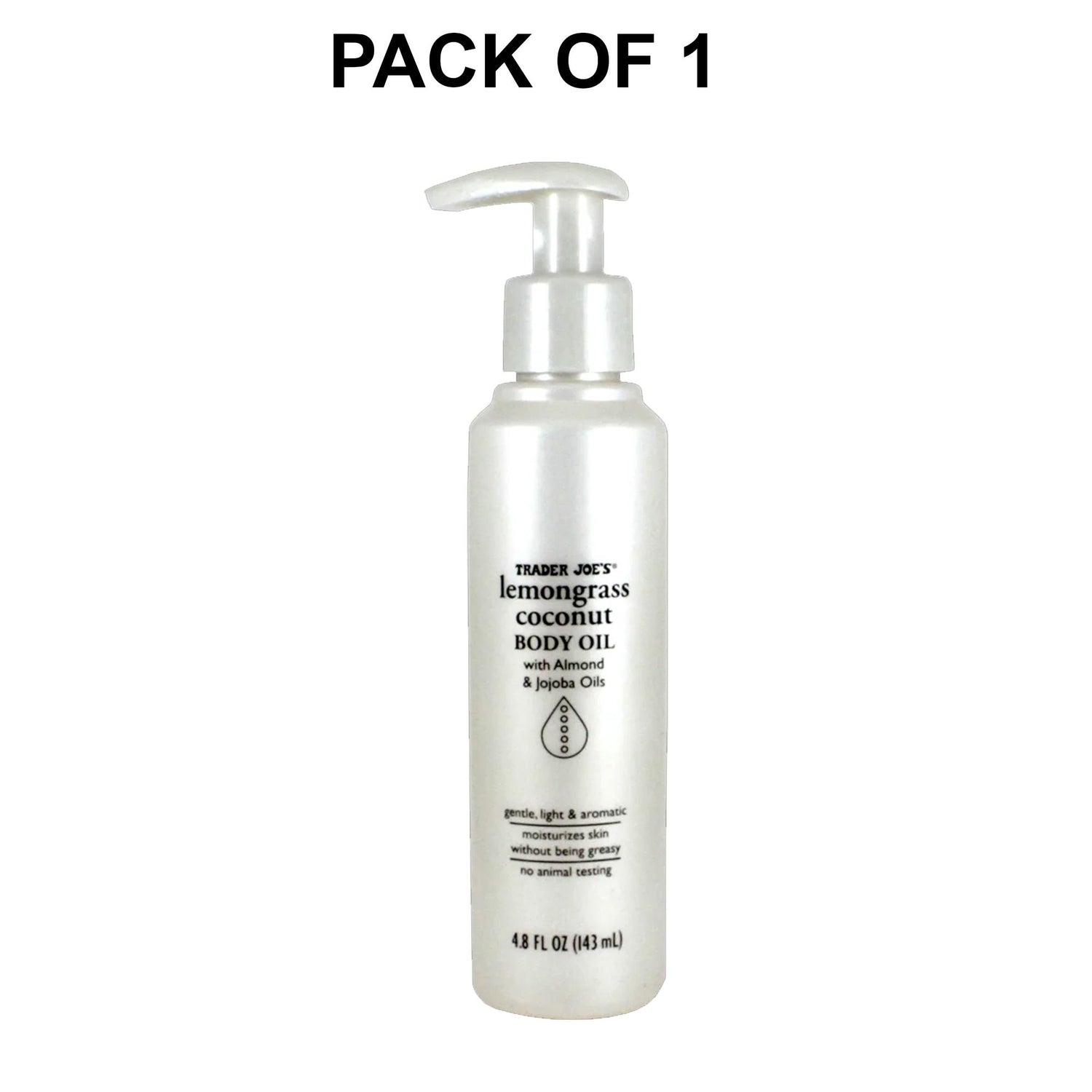 Traders Joe's Lemongrass Coconut Body Oil
