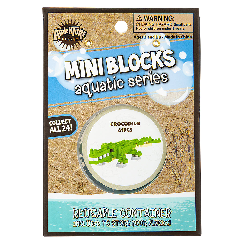 Mini Blocks Crocodile 3D Figure
