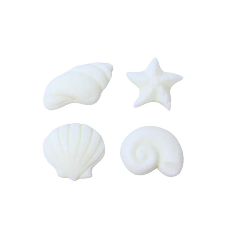 Seashells and Starfish Sugar Decorations 1 Box - 12 pcs
