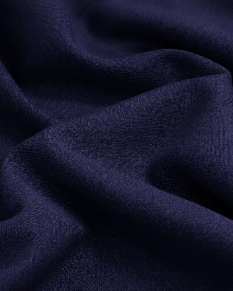 Stretch Twill Denim Look Navy Blue